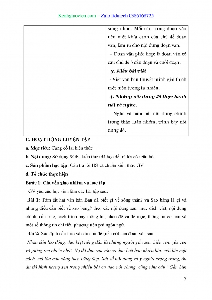 Giáo án và PPT Ngữ văn 8 chân trời Bài 2: Ôn tập