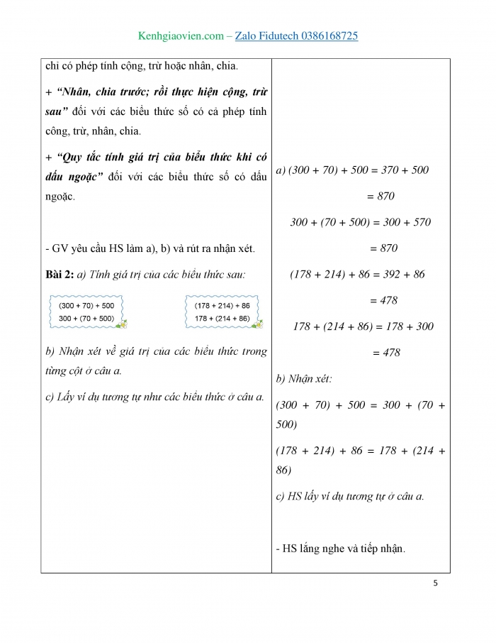 Giáo án và PPT Toán 3 cánh diều bài Luyện tập chung (Chương 2) (2)