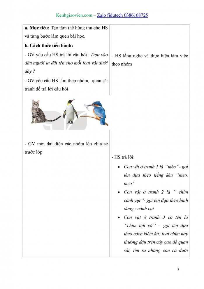 Giáo án và PPT Tiếng Việt 3 kết nối Bài 4: Từ ngữ có nghĩa giống nhau, Đặt và trả lời câu hỏi Khi nào?, Viết đoạn văn kể lại hoạt động quan sát được trong tranh