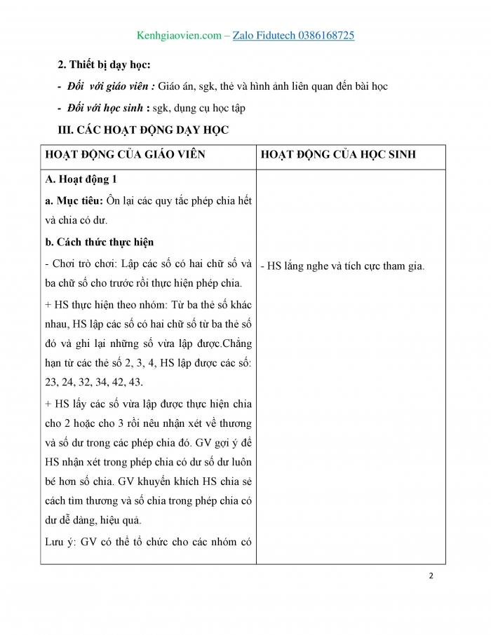 Giáo án và PPT Toán 3 cánh diều bài Em vui học Toán (Chương 2)