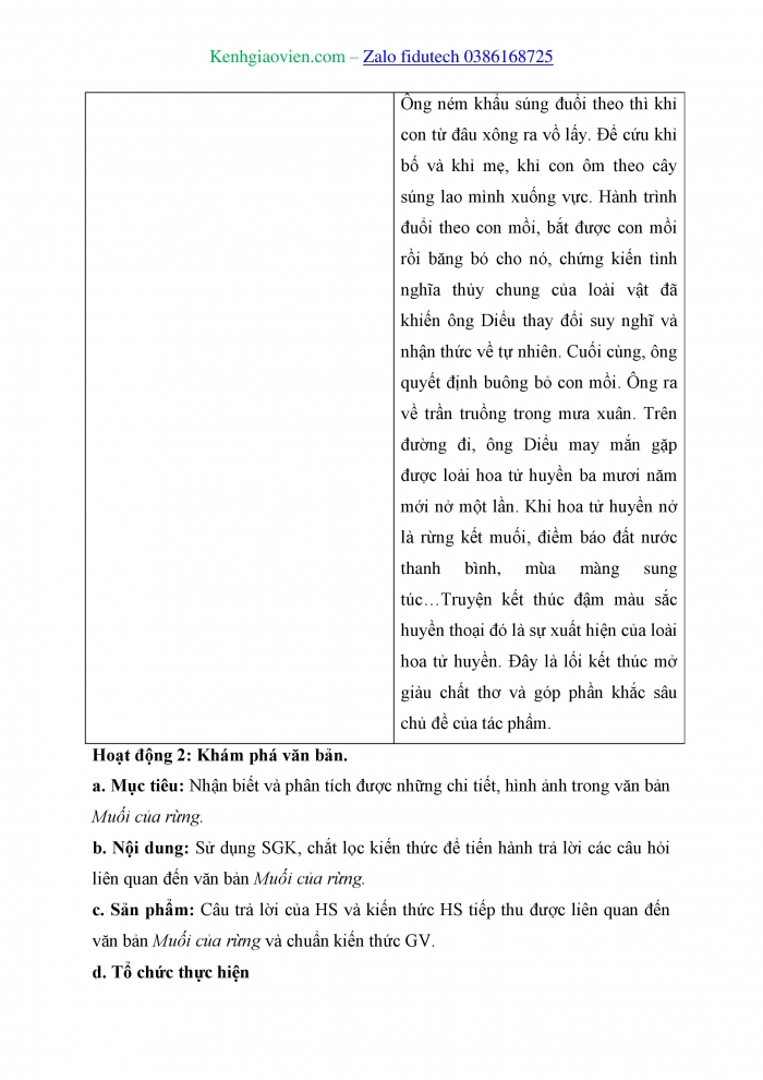 Giáo án và PPT Ngữ văn 11 chân trời Bài 6: Muối của rừng (Nguyễn Huy Thiệp)