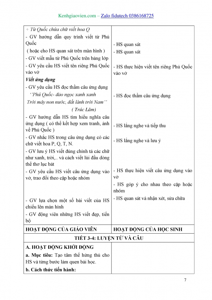 Giáo án và PPT Tiếng Việt 3 kết nối Bài 6: Cây gạo, Ôn chữ viết hoa P Q