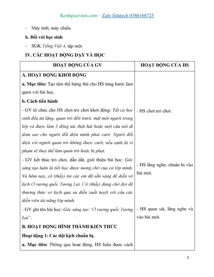 Giáo án và PPT Tiếng Việt 4 cánh diều Bài 6 Diễn kịch: Ở Vương quốc Tương Lai, Cánh diều tuổi thơ