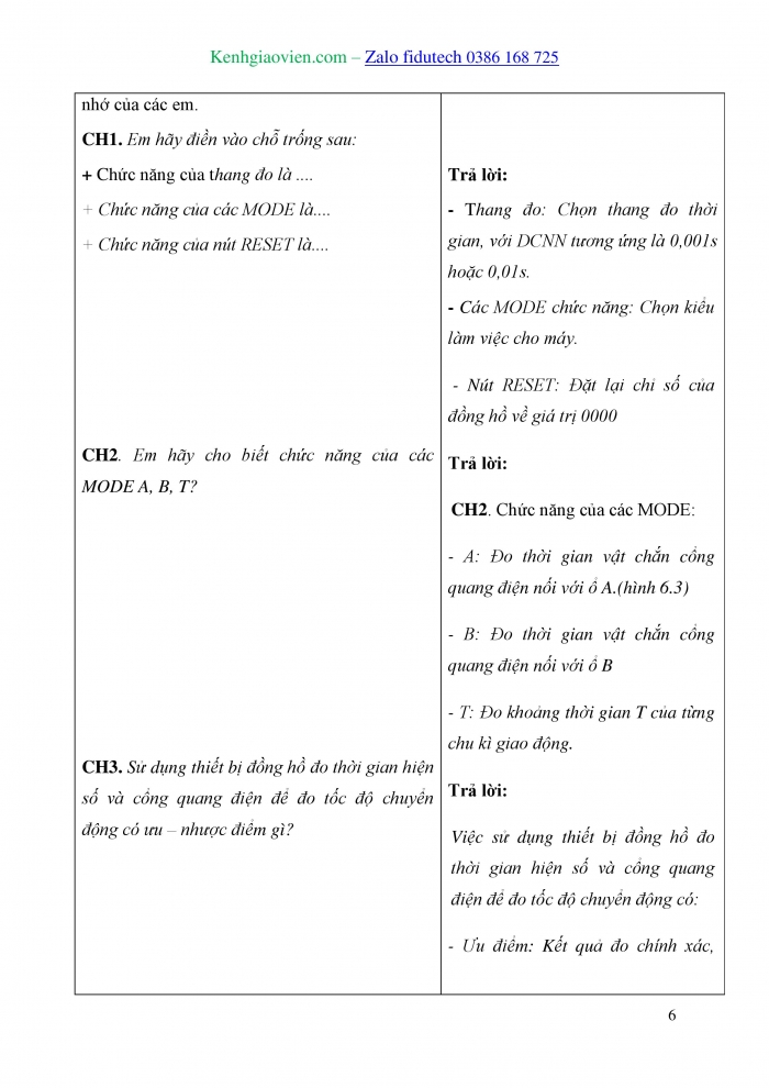 Giáo án và PPT Vật lí 10 kết nối Bài 6: Thực hành Đo tốc độ của vật chuyển động