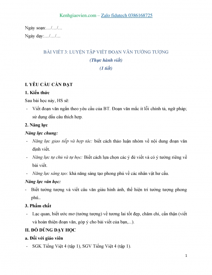 Giáo án và PPT Tiếng Việt 4 cánh diều Bài 7: Luyện tập viết đoạn văn tưởng tưởng (Viết 3), Trao đổi Em đọc sách báo