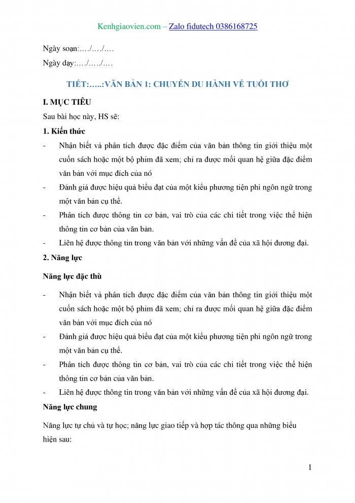 Giáo án và PPT Ngữ văn 8 chân trời Bài 8: Chuyến du hành về tuổi thơ (Theo Trần Mạnh Cường)