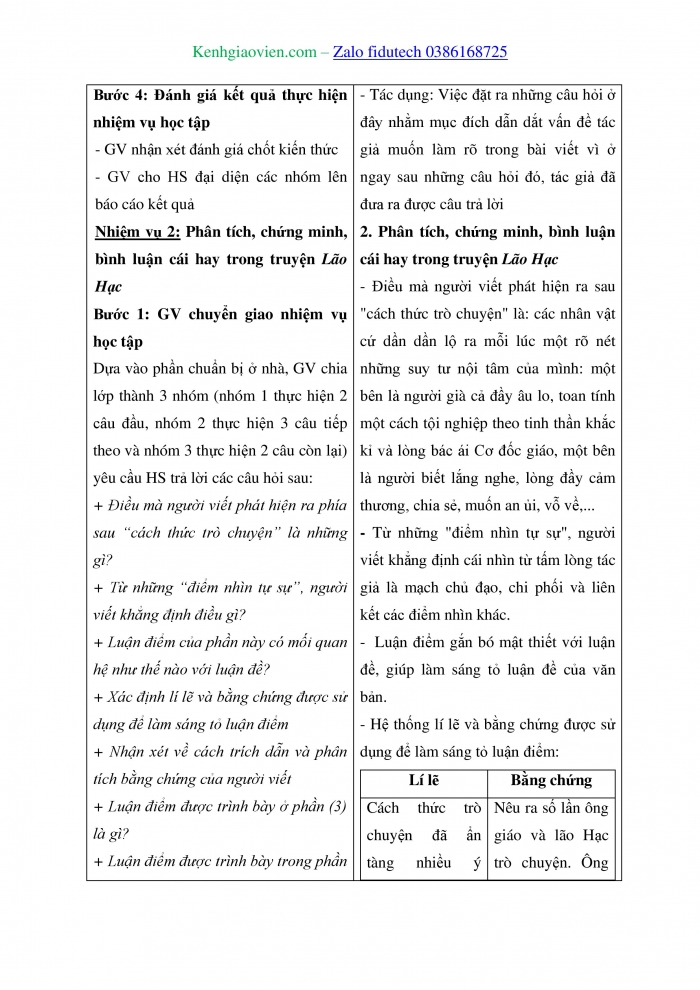 Giáo án và PPT Ngữ văn 8 cánh diều Bài 9: Chiều sâu của truyện “Lão Hạc” (Văn Giá)