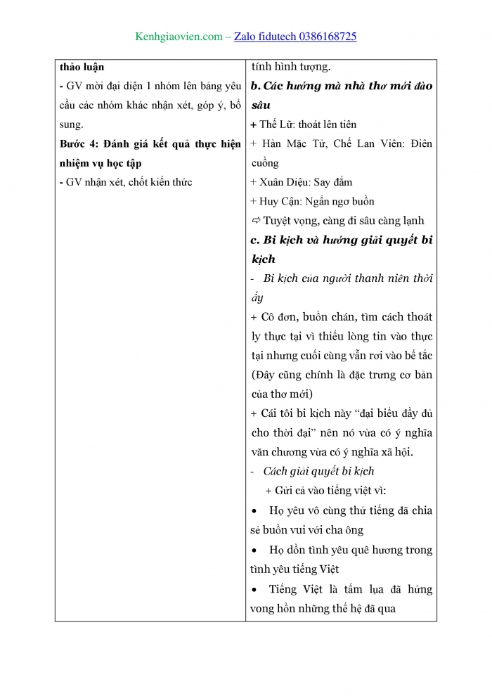 Giáo án và PPT Ngữ văn 11 cánh diều Bài 9: Một thời đại trong thi ca (Hoài Thanh)