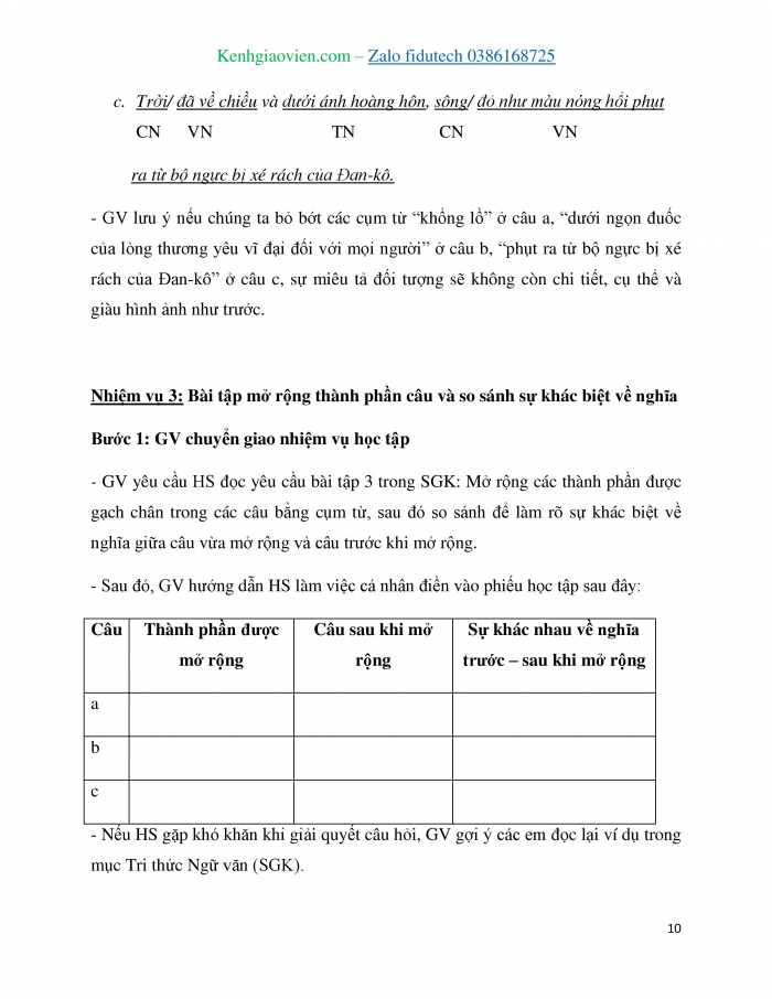 Giáo án và PPT Ngữ văn 7 chân trời Bài 9: Thực hành tiếng Việt