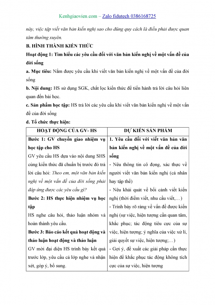 Giáo án và PPT Ngữ văn 8 kết nối Bài 9: Viết văn bản kiến nghị về một vấn đề của đời sống