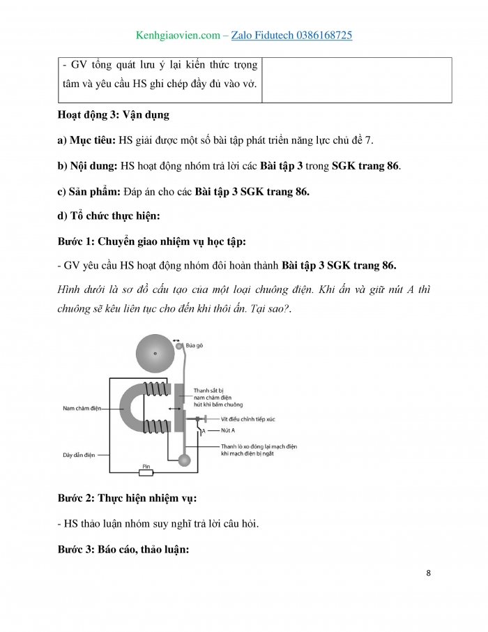 Giáo án và PPT KHTN 7 cánh diều Bài tập (Chủ đề 7)