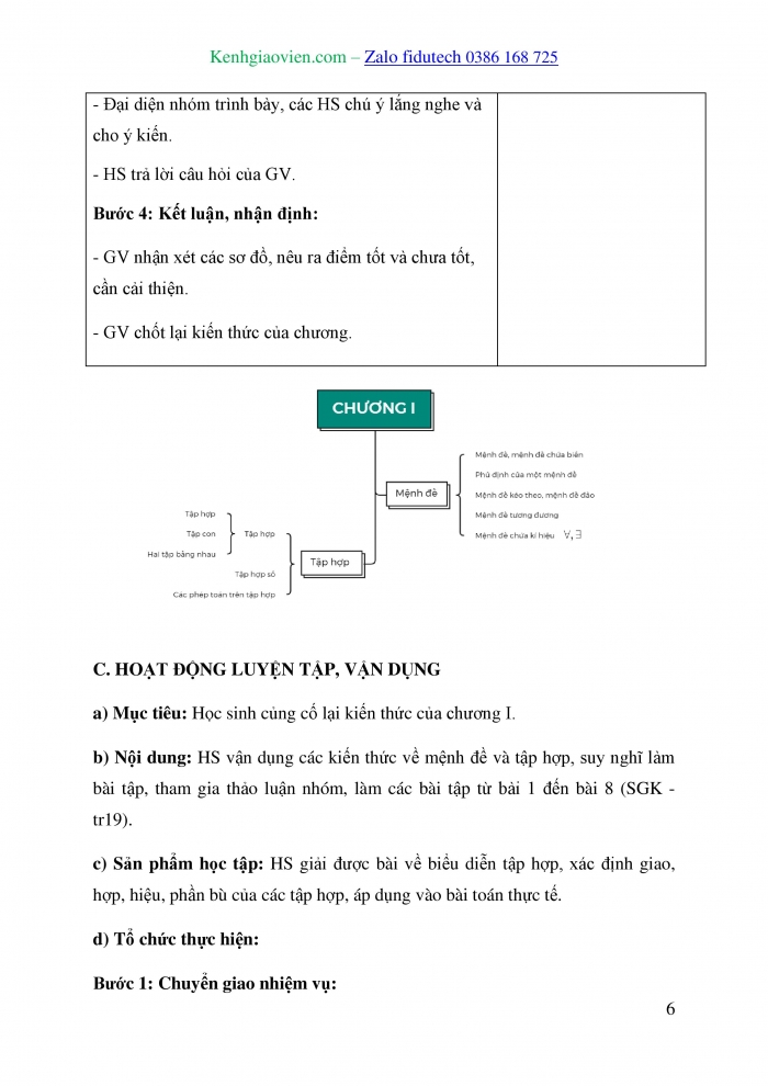 Giáo án và PPT Toán 10 cánh diều Bài tập cuối chương I