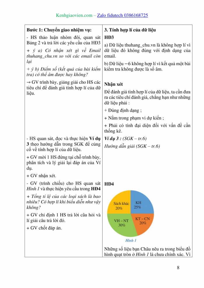 Giáo án và PPT Toán 8 cánh diều Bài 1: Thu thập và phân loại dữ liệu