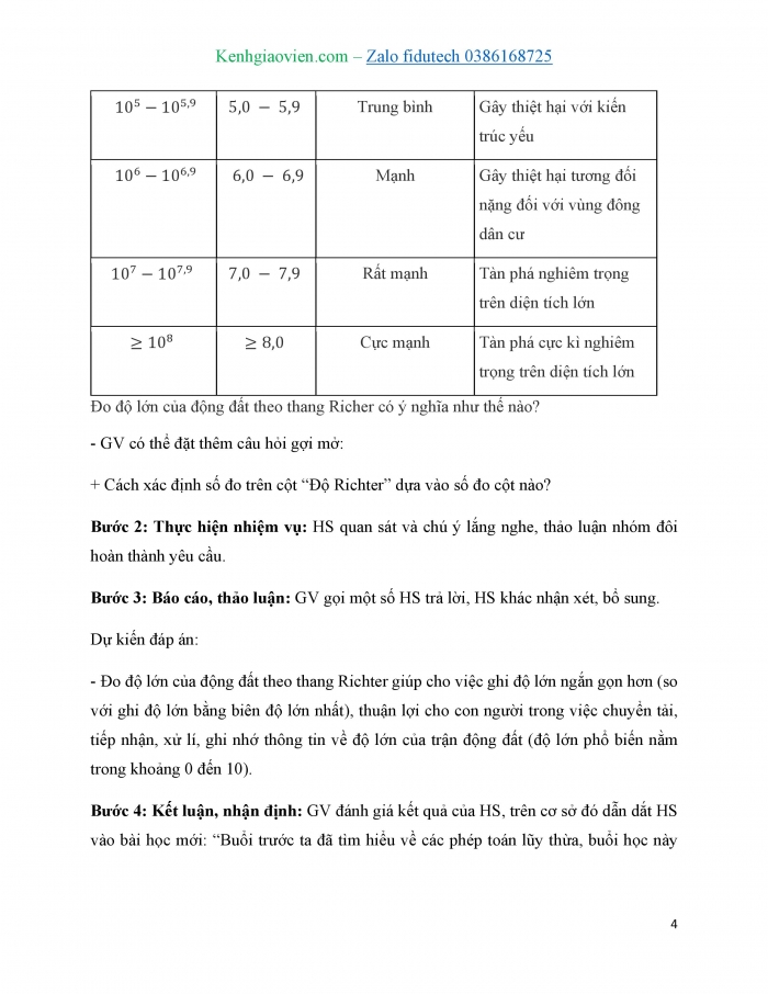 Giáo án và PPT Toán 11 chân trời Bài 2: Phép tính lôgarit