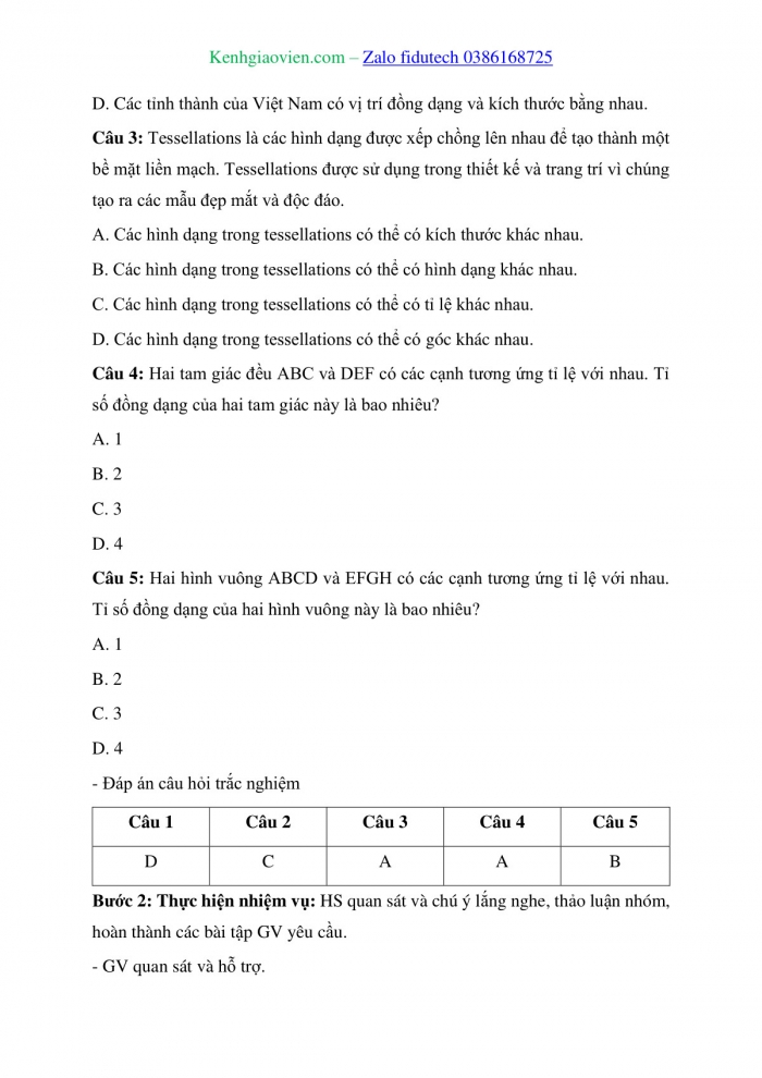 Giáo án và PPT Toán 8 cánh diều Bài 10: Hình đồng dạng trong thực tiễn