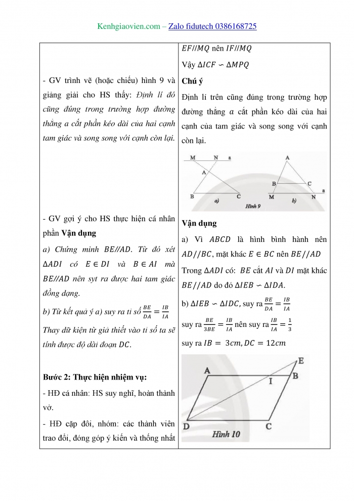 Giáo án và PPT Toán 8 chân trời Bài 1: Hai tam giác đồng dạng