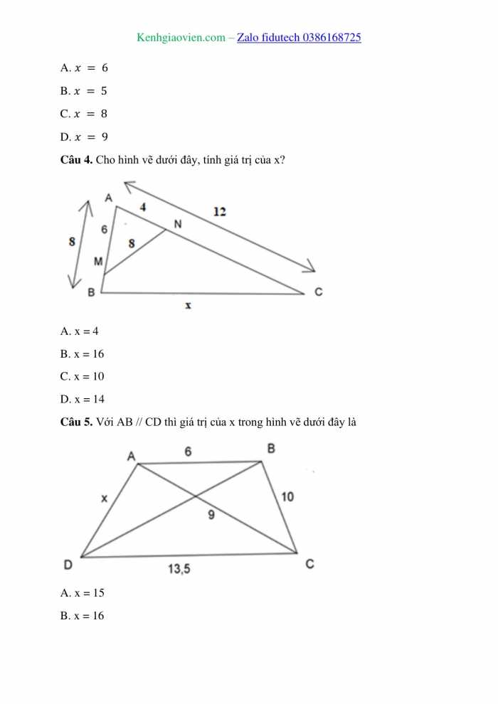 Giáo án và PPT Toán 8 cánh diều Bài 7: Trường hợp đồng dạng thứ hai của tam giác