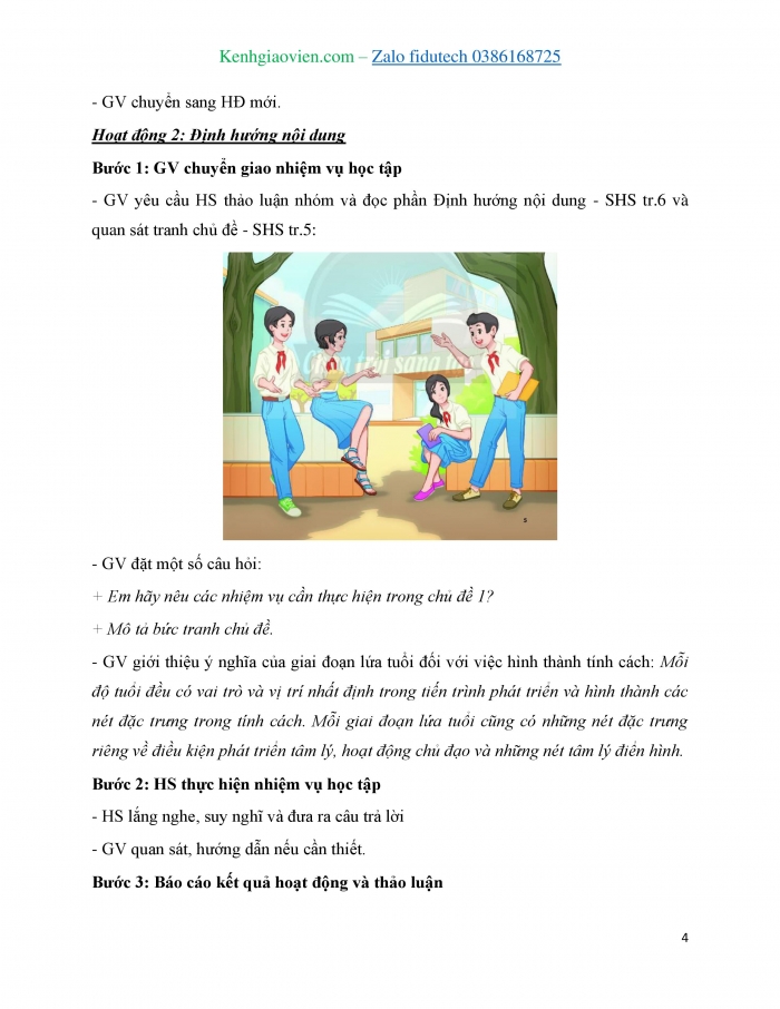 Giáo án và PPT Hoạt động trải nghiệm 4 chân trời bản 1 Chủ đề 1: Em lớn lên cùng mái trường mến yêu - Tuần 1