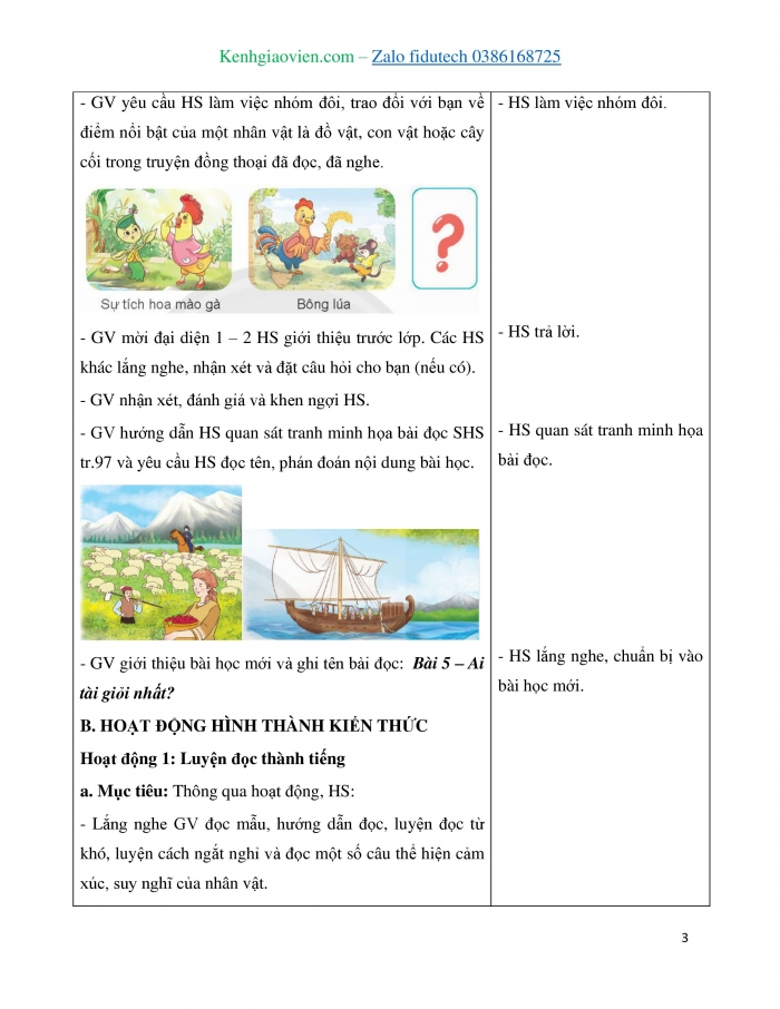 Giáo án và PPT Tiếng Việt 4 chân trời Bài 5: Ai tài giỏi nhất?