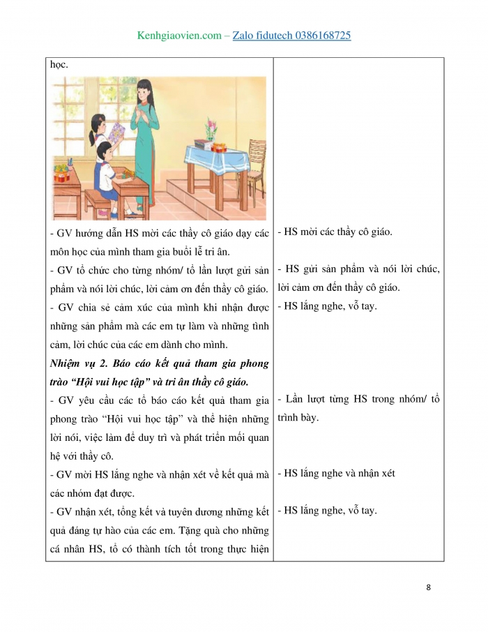 Giáo án và PPT Hoạt động trải nghiệm 4 chân trời bản 2 Chủ đề 3: Phát triển mối quan hệ với thầy cô và bạn bè - Tuần 10