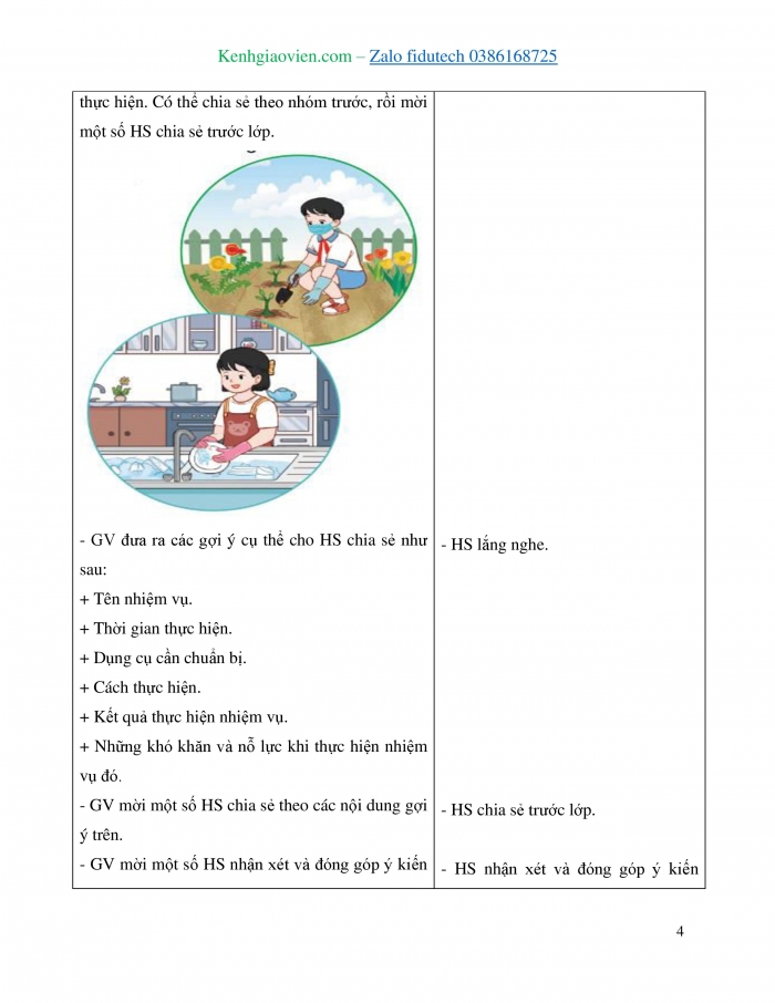 Giáo án và PPT Hoạt động trải nghiệm 3 cánh diều Chủ đề 3: Em yêu lao động - Tuần 11