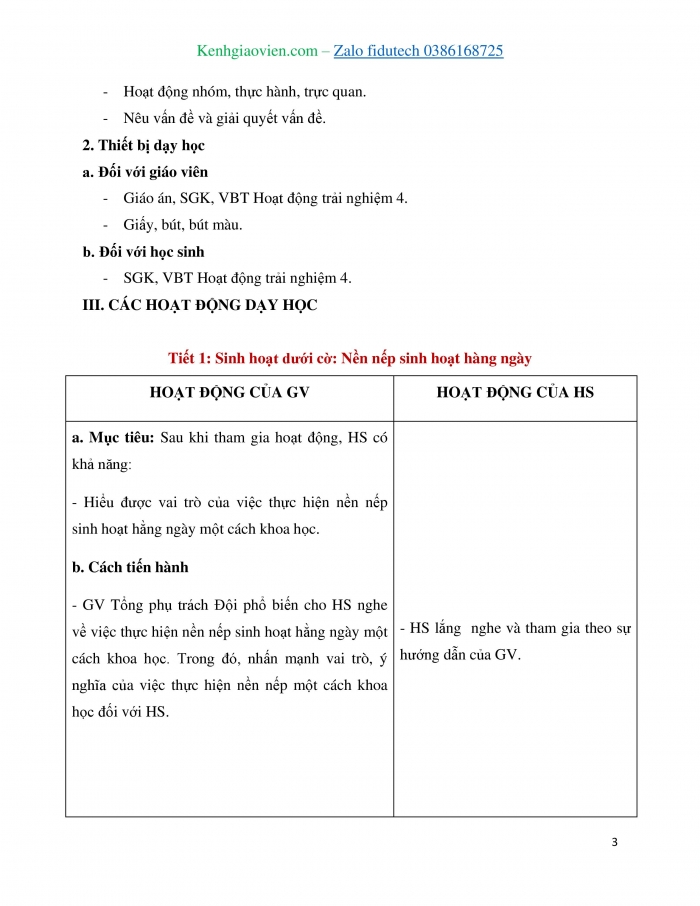 Giáo án và PPT Hoạt động trải nghiệm 3 cánh diều Chủ đề 3: Em yêu lao động - Tuần 9