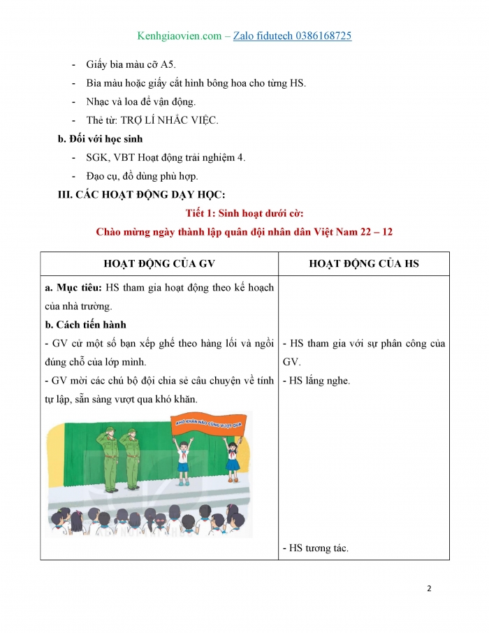 Giáo án và PPT Hoạt động trải nghiệm 4 kết nối Chủ đề Tự lực thực hiện nhiệm vụ - Tuần 15