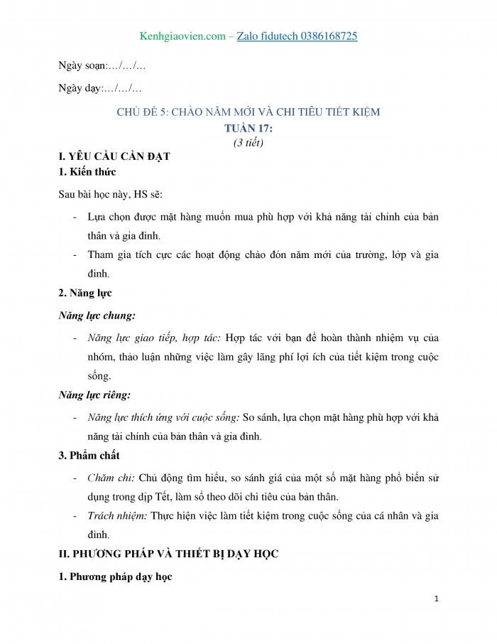Giáo án và PPT Hoạt động trải nghiệm 4 chân trời bản 1 Chủ đề 5: Chào năm mới và chi tiêu tiết kiệm - Tuần 17