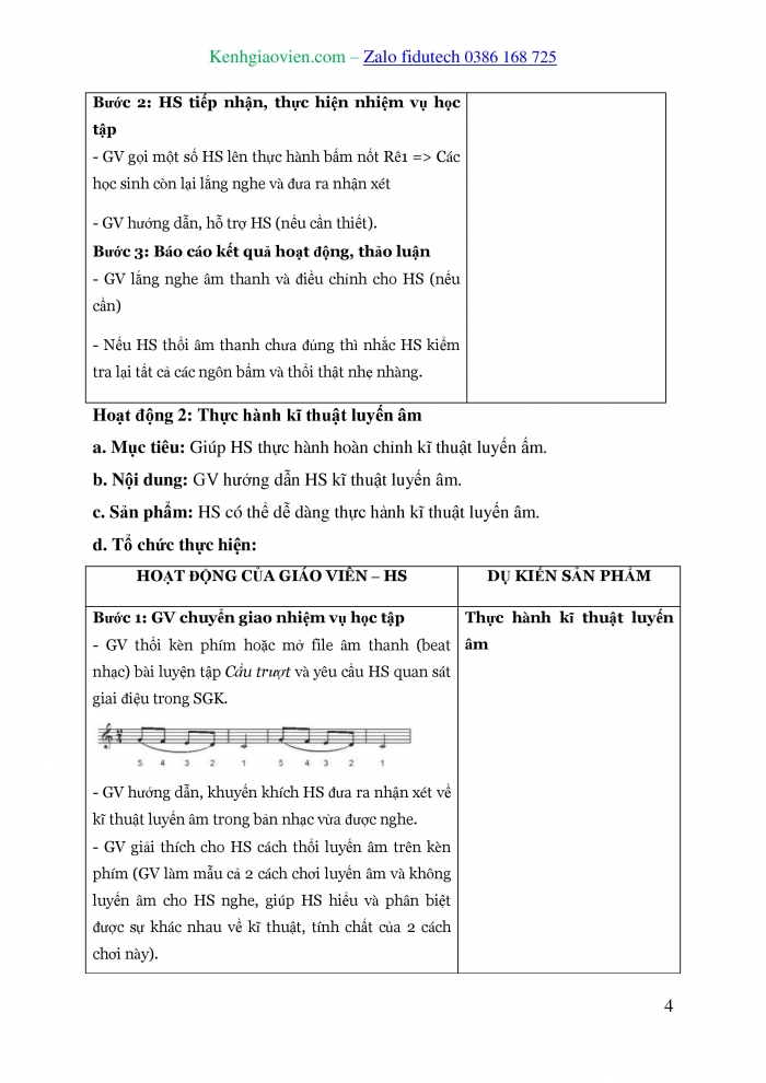 Giáo án và PPT Âm nhạc 7 kết nối Tiết 24: Nhạc cụ Recorder hoặc kèn phím, Ôn tập Bài hát Santa Lucia