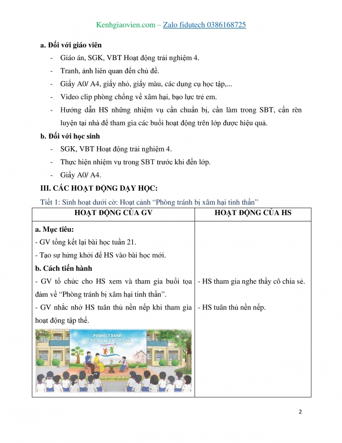 Giáo án và PPT Hoạt động trải nghiệm 4 chân trời bản 2 Chủ đề 6: Phòng tránh bị xâm hại - Tuần 22