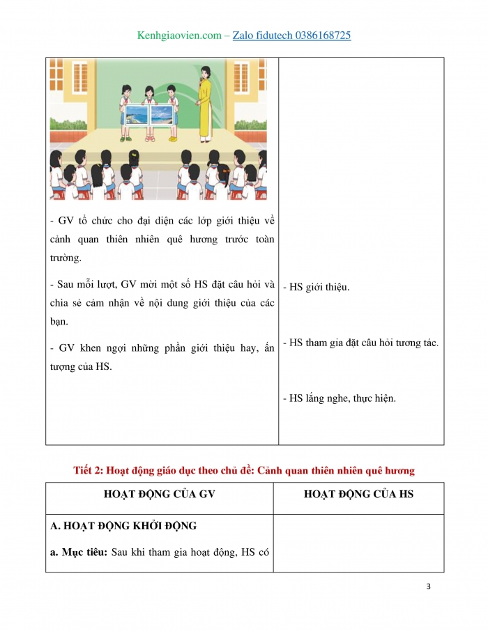 Giáo án và PPT Hoạt động trải nghiệm 3 cánh diều Chủ đề 6: Em yêu quê hương - Tuần 22