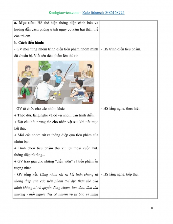 Giáo án và PPT Hoạt động trải nghiệm 4 kết nối Chủ đề Phòng tránh bị xâm hại - Tuần 22