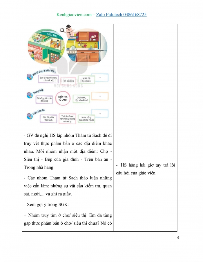 Giáo án và PPT Hoạt động trải nghiệm 3 kết nối Chủ đề: Ăn uống an toàn, hợp vệ sinh - Tuần 22