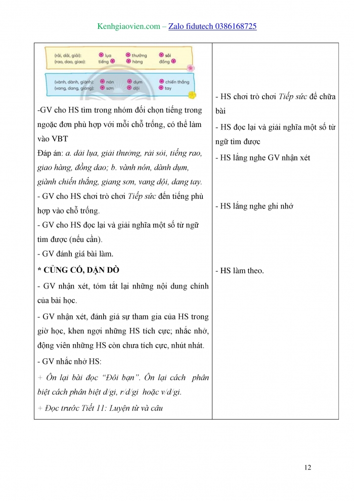 Giáo án và PPT Tiếng Việt 3 chân trời Bài 3: Nhớ - viết Đôi bạn, Phân biệt d/gi, r/d/gi, v/d/gi, Luyện tập về từ có nghĩa giống nhau, Dấu gạch ngang