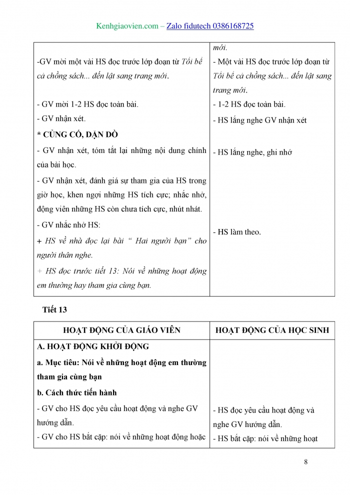 Giáo án và PPT Tiếng Việt 3 chân trời Bài 4: Hai người bạn