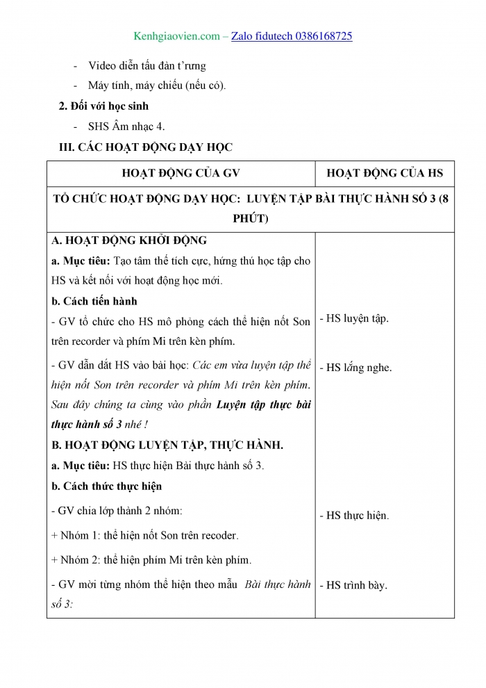 Giáo án và PPT Âm nhạc 4 chân trời Tiết 4: Thường thức âm nhạc Giới thiệu nhạc cụ Việt Nam, Nhà ga âm nhạc