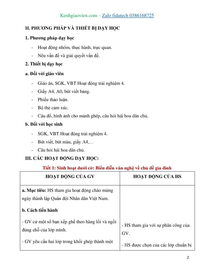 Giáo án và PPT Hoạt động trải nghiệm 4 chân trời bản 1 Chủ đề 7: Gắn kết gia đình Quý trọng phụ nữ - Tuần 27