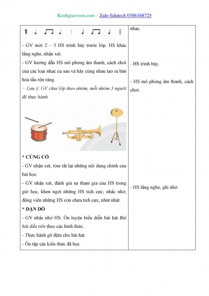 Giáo án và PPT Âm nhạc 4 chân trời Tiết 4: Nhà ga âm nhạc