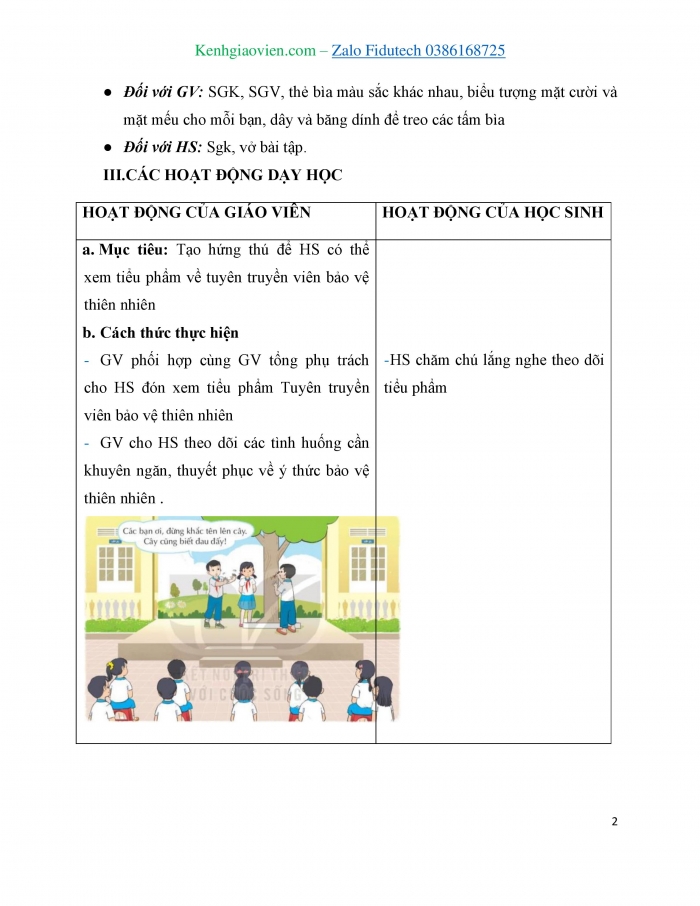 Giáo án và PPT Hoạt động trải nghiệm 3 kết nối Chủ đề: Làm bạn với thiên nhiên - Tuần 29