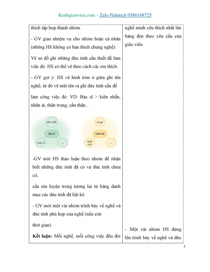 Giáo án và PPT Hoạt động trải nghiệm 3 kết nối Chủ đề: Tìm hiểu thế giới nghề nghiệp - Tuần 32