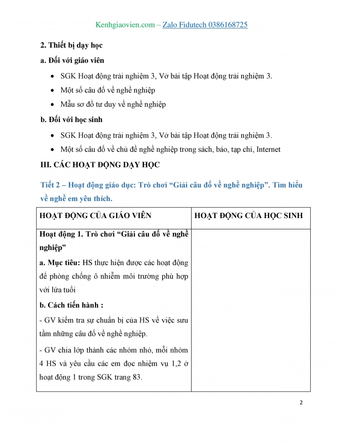 Giáo án và PPT Hoạt động trải nghiệm 3 chân trời Chủ đề 9: Những người sống quanh em và nghề em yêu thích - Tuần 32