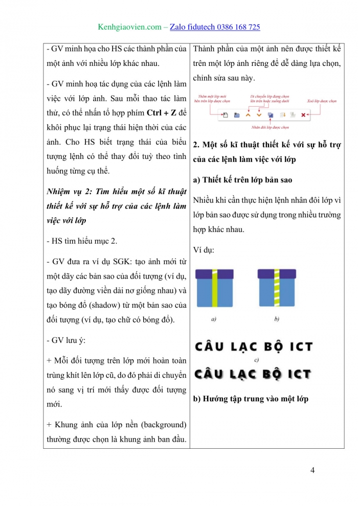 Giáo án và PPT Tin học 10 cánh diều Bài 2: Một số kĩ thuật thiết kế sử dụng vùng chọn, đường dẫn và các lớp ảnh