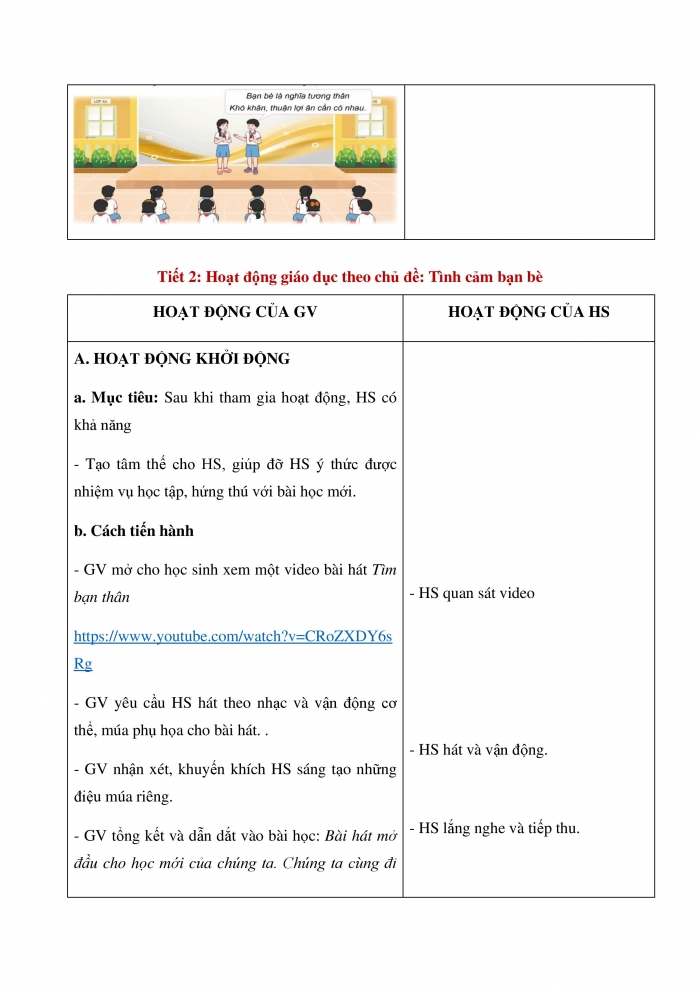 Giáo án và PPT Hoạt động trải nghiệm 3 cánh diều Chủ đề 8: Em và những người bạn - Tuần 29