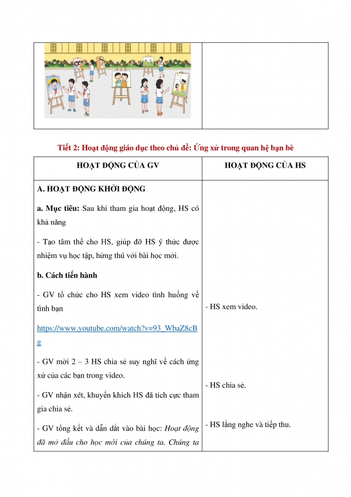 Giáo án và PPT Hoạt động trải nghiệm 3 cánh diều Chủ đề 8: Em và những người bạn - Tuần 32