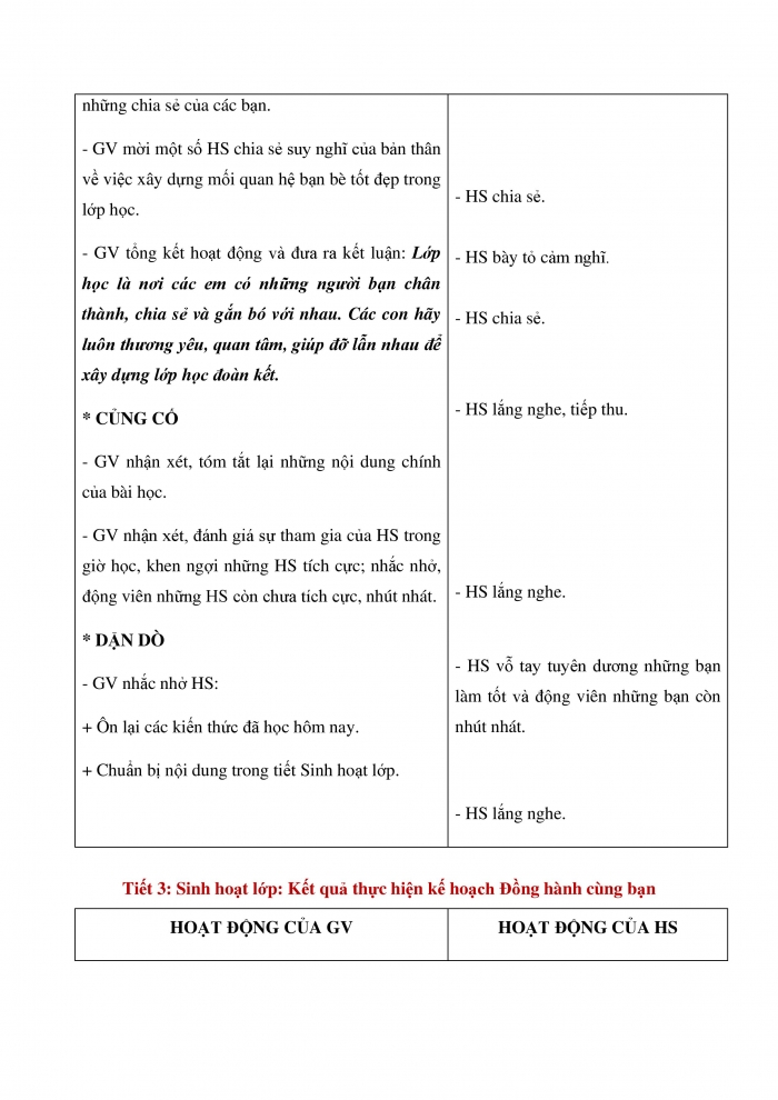 Giáo án và PPT Hoạt động trải nghiệm 3 cánh diều Chủ đề 8: Em và những người bạn - Tuần 32