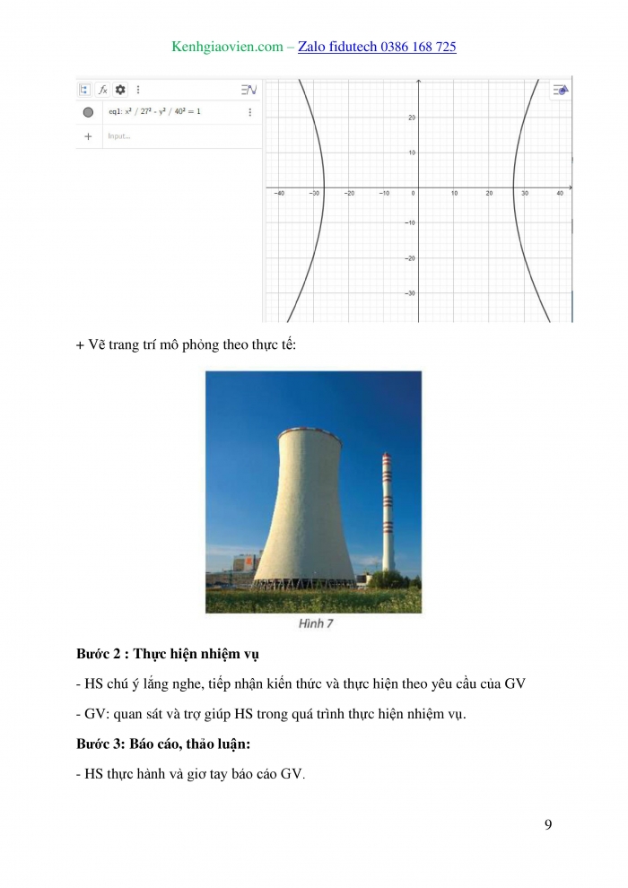 Giáo án và PPT Toán 10 chân trời Bài 2: Vẽ ba đường conic bằng phần mềm GeoGebra