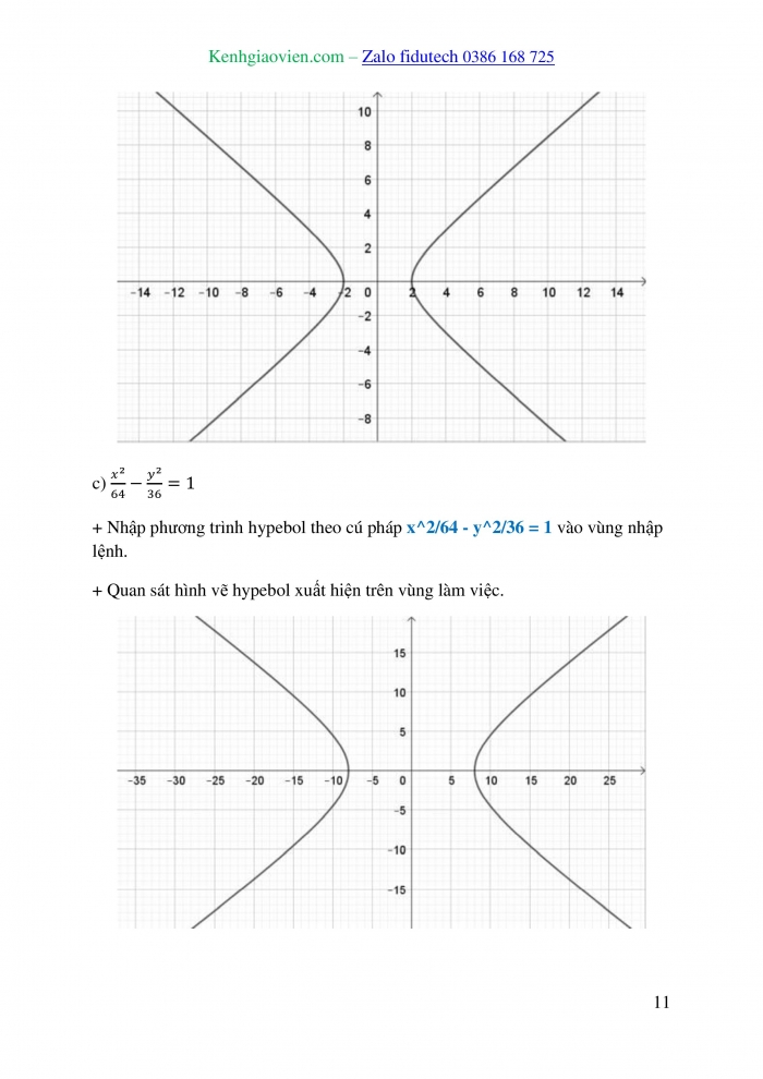 Giáo án và PPT Toán 10 chân trời Bài 2: Vẽ ba đường conic bằng phần mềm GeoGebra