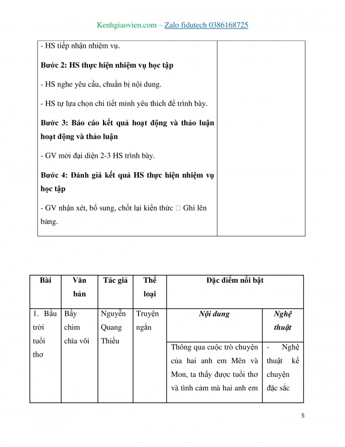 Giáo án và PPT Ngữ văn 7 kết nối Ôn tập học kì 1