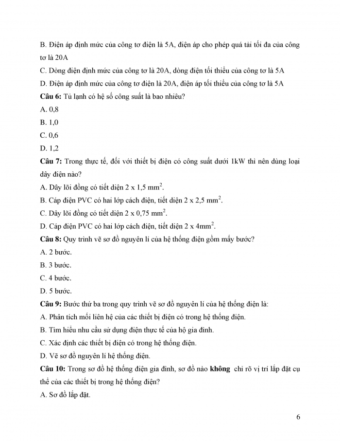 Giáo án và PPT công nghệ 12 điện - điện tử Cánh diều bài Ôn tập chủ đề 3