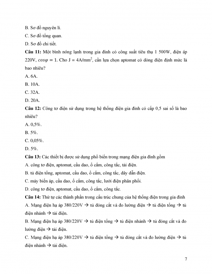 Giáo án và PPT công nghệ 12 điện - điện tử Cánh diều bài Ôn tập chủ đề 3